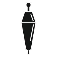 icono de corcho de río, estilo simple vector