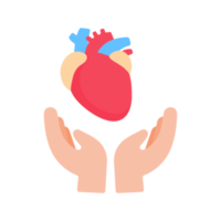 hand that supports internal organs The concept of organ donation for the treatment of patients png