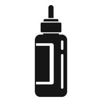 Osteopathy dropper icon, simple style vector