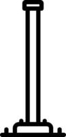 line icon for pole vector