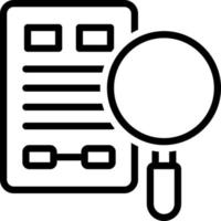 line icon for evidence vector