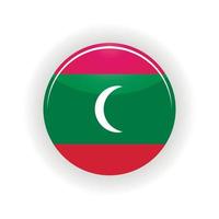 Maldives icon circle vector