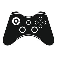 Video game controller icon, simple style vector