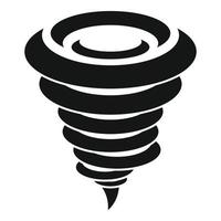 Swirl tornado icon, simple style vector