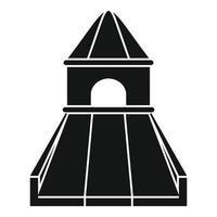 Rubber kid slide icon, simple style vector