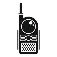 Toy walkie talkie icon, simple style vector