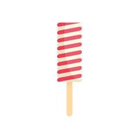 icono de helado de caramelo, estilo plano vector