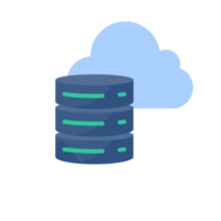 A database for storing large data in the cloud. Mass sharing of information png