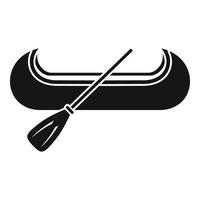 Venice gondola icon, simple style vector