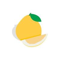 icono de pomelo, estilo 3d isométrico vector