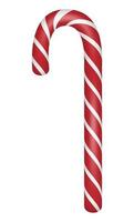 Candy xmas stick icon, realistic style vector