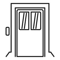 Building elevator icon, outline style vector