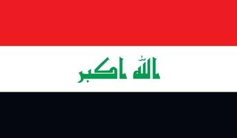 imagen de la bandera irak vector