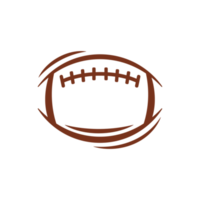 Musterdesign ovaler Ball im Sport American Football beliebter Sportwettbewerb, um den Gewinner zu finden png