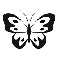 mariposa en el icono de la vida silvestre, estilo simple. vector