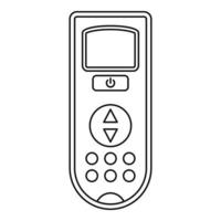 Remote control conditioner icon, outline style vector