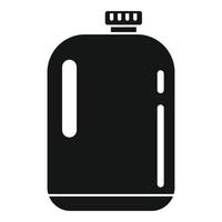 icono de botella de limpiador de plástico, estilo simple vector