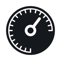 Speedometer icon, simple style vector