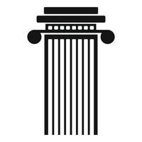 Cylindrical column icon, simple style. vector