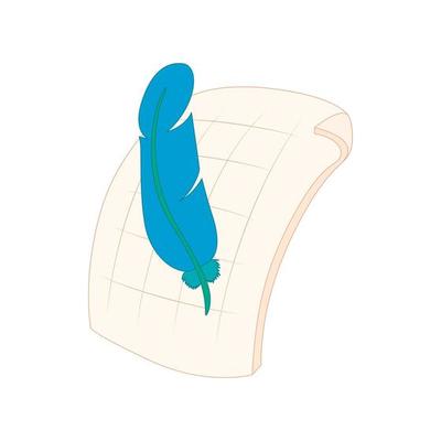 PSD file icon in cartoon style