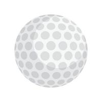 Golf ball icon, flat style vector