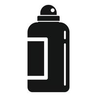 icono de botella de plástico, estilo simple vector
