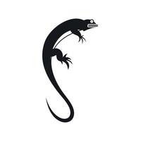 icono de lagarto, estilo simple vector