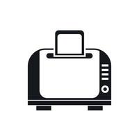 Toaster icon, simple style vector