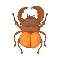 icono de insecto, estilo de dibujos animados vector