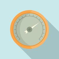 Pressure barometer icon, flat style vector