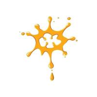 Large drops of honey icon vector