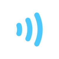 icono wifi. vector de símbolo inalámbrico para la conexión a Internet desde la transmisión del enrutador. png