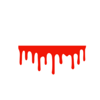 utspillt blod. en röd klibbig vätska som liknade blod som droppade. halloween brott koncept. png