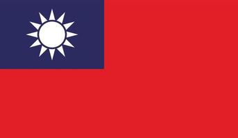 Taiwan flag image vector