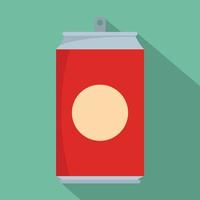 Soda icon, flat style vector