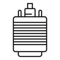 Vga adapter icon, outline style vector