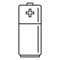 Battery icon, outline style vector