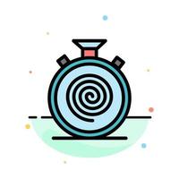 Action Cycle Flow Nonstop Slow Abstract Flat Color Icon Template vector
