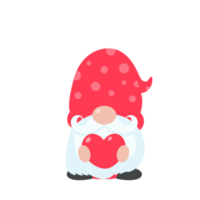 gnomo de navidad. un pequeño gnomo con un gorro de lana rojo. celebrar en navidad png