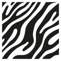 Black stripes on the skin of a zebra for decoration graphics png