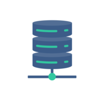 eine Datenbank zum Speichern großer Datenmengen in der Cloud. Massenaustausch von Informationen png