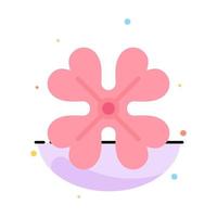 anémona flor de anémona flor flor de primavera plantilla de icono de color plano abstracto vector