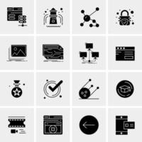 16 Universal Business Icons Vector Creative Icon Illustration to use in web and Mobile Related project