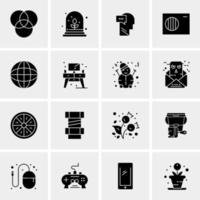 16 Universal Business Icons Vector Creative Icon Illustration to use in web and Mobile Related project