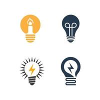 Light bulb symbol icon vector