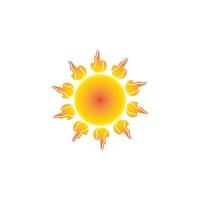 Sun vector illustration icon