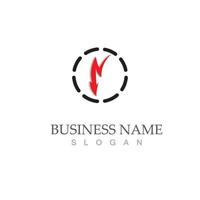 Thunderbolt logo logo vector illustration