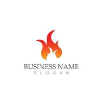 Fire icon logo design illustration vector