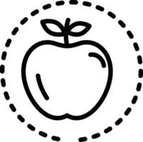 line icon for fruit vector