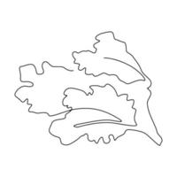 set of vegetable line art , continuous line. for logo design. leek vector